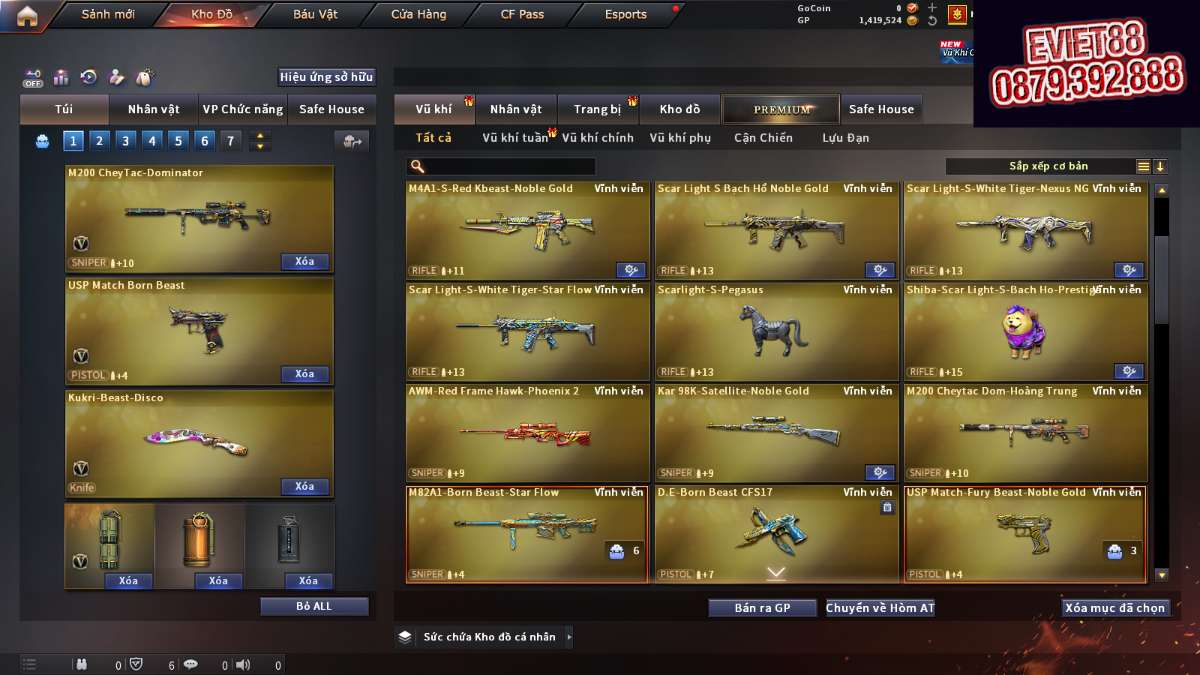 shop acc cf uy tin gia re
